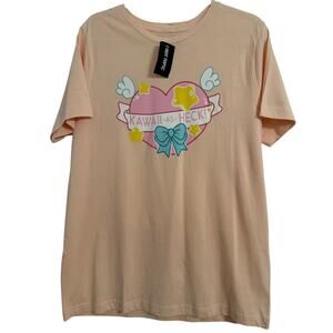 Hot Topic NWT Kawaii Graphic Boyfriend Fit T Shirt Women's 2XL Hawaii Travel